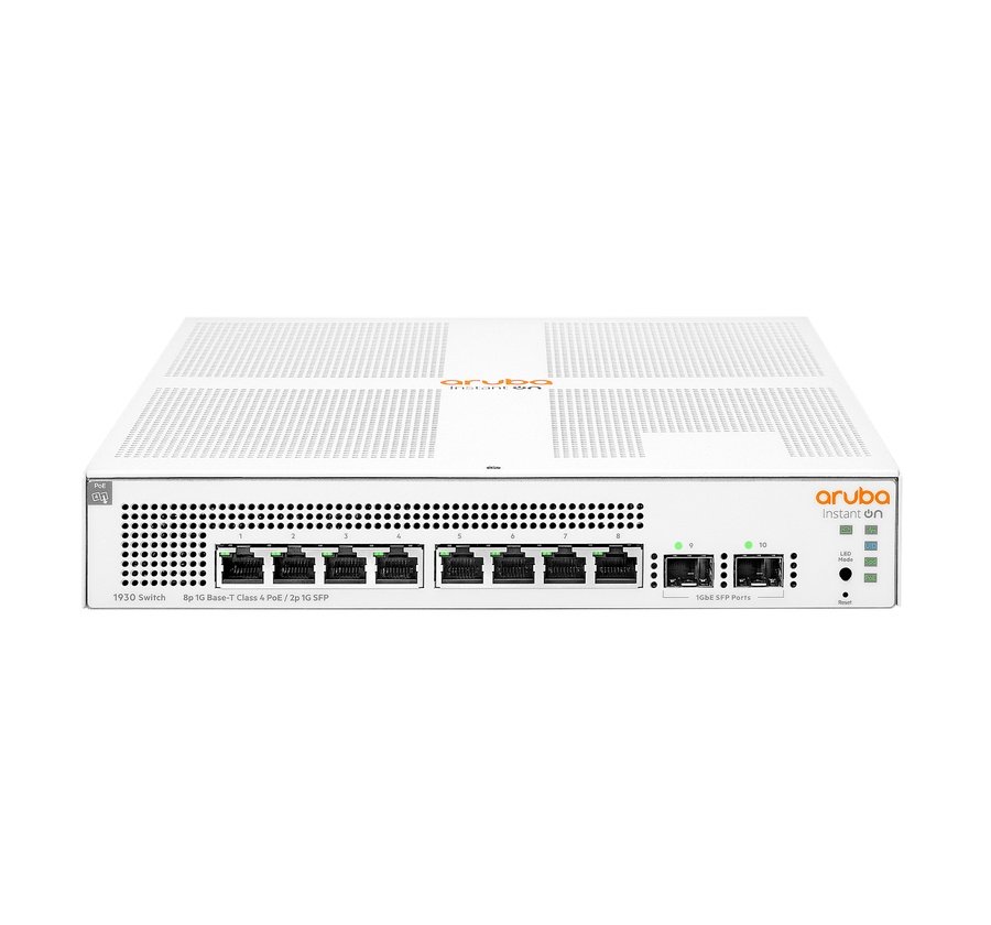 JL681A#ABA HPE Aruba Networking Aruba Instant On 1930 Managed L2+ Gigabit Ethernet (10/100/1000) Power over Ethernet (PoE) 1U White - Image 1