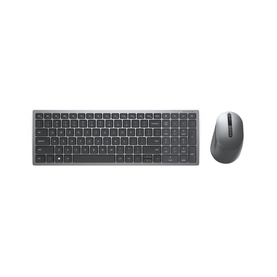 KM7120W-GY-US DELL KM7120W keyboard Mouse included Office RF Wireless + Bluetooth English Gray, Titanium - Image 1