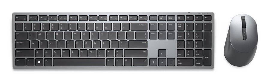 KM7321WGY-US DELL KM7321W keyboard Mouse included Office RF Wireless + Bluetooth US English Gray, Titanium - Image 1