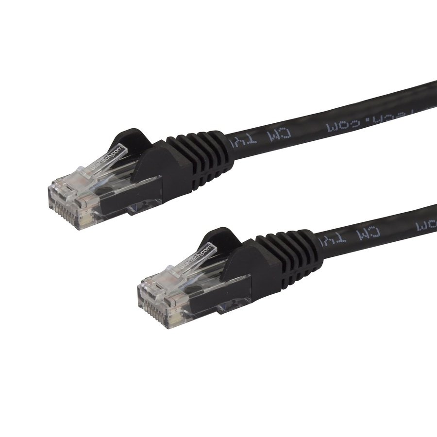 N6PATCH150BK StarTech.com N6PATCH150BK networking cable Black 1799.2" (45.7 m) Cat6 U/UTP (UTP) - Image 1