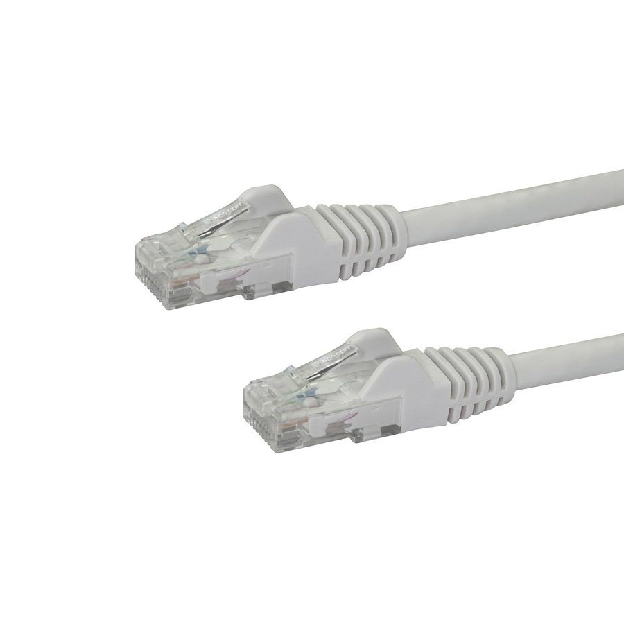 N6PATCH15WH StarTech.com N6PATCH15WH networking cable White 181.1" (4.6 m) Cat6 U/UTP (UTP) - Image 1