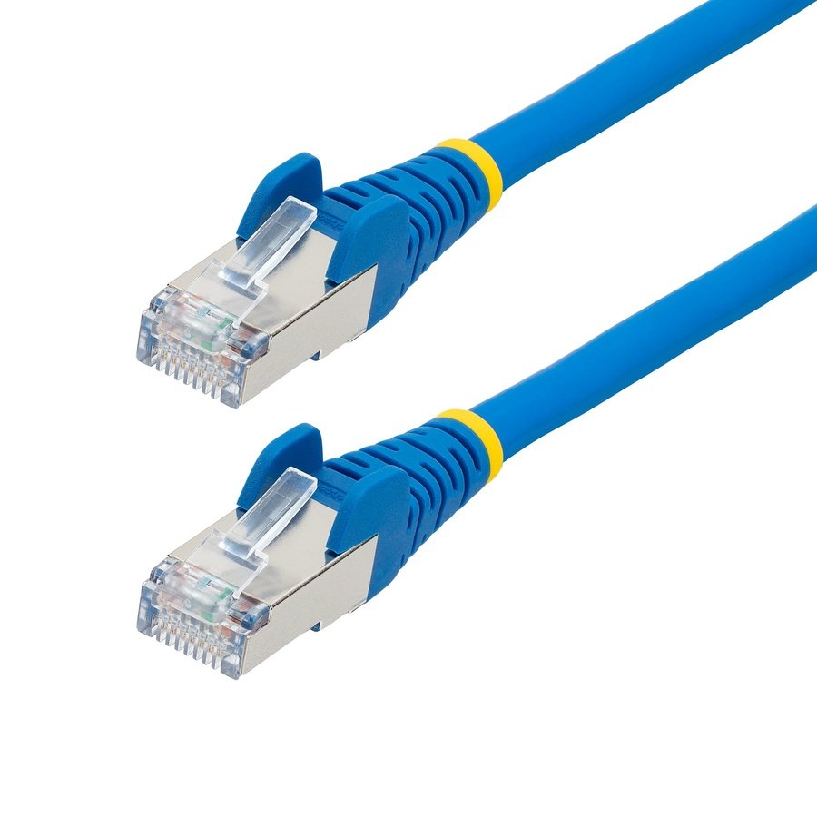 NLBL-1F-CAT6A-PATCH StarTech.com NLBL-1F-CAT6A-PATCH networking cable Blue 12" (0.305 m) S/FTP (S-STP) - Image 1