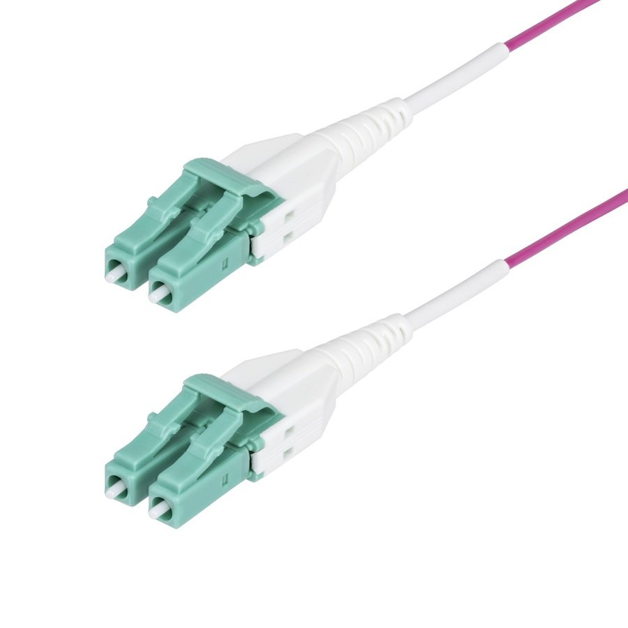 OM4RLCLC1M StarTech.com OM4RLCLC1M InfiniBand/fibre optic cable 39.4" (1 m) LC OFNR Violet - Image 1