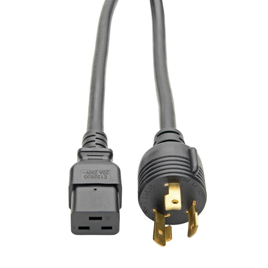 P040-012-P30 Tripp Lite P040-012-P30 power cable Black 145.7" (3.7 m) NEMA L6-30P C19 coupler - Image 1