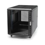 StarTech.com RK1236BKF rack cabinet 12U Freestanding rack Black