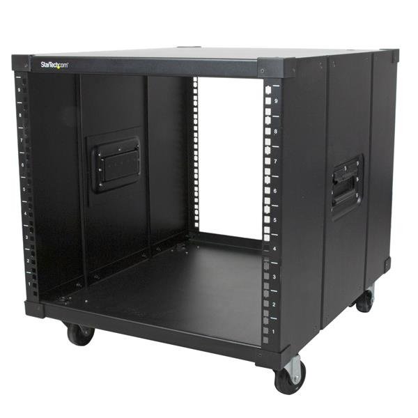 RK960CP StarTech.com RK960CP rack cabinet 9U Freestanding rack Black - Image 1