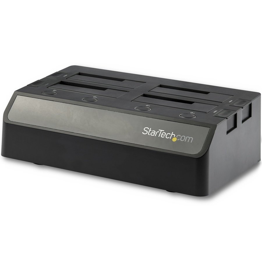 SDOCK4U313 StarTech.com SDOCK4U313 storage drive docking station USB 3.2 Gen 2 (3.1 Gen 2) Type-C Black - Image 1