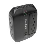 Tripp Lite SWIVEL6USB surge protector Black 6 AC outlet(s) 110 - 125 V