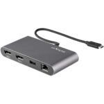 StarTech.com TB3DKM2DPL laptop dock/port replicator Wired Thunderbolt 3 Gray