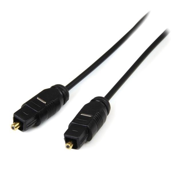 THINTOS10 StarTech.com 10 ft Thin Toslink Digital audio cable 120.1" (3.05 m) Black - Image 1