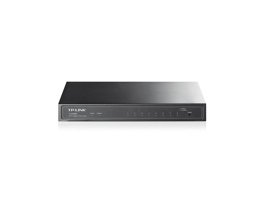TL-SG2008 TP-Link JetStream TL-SG2008 network switch Managed L2/L2+ Gigabit Ethernet (10/100/1000) Black - Image 1