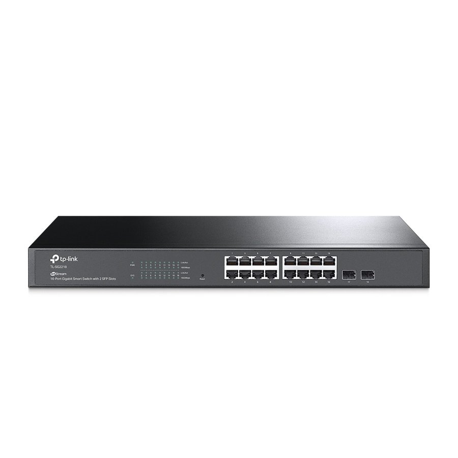 TL-SG2218 TP-Link JetStream TL-SG2218 network switch Managed L2/L2+ Gigabit Ethernet (10/100/1000) 1U Black - Image 1