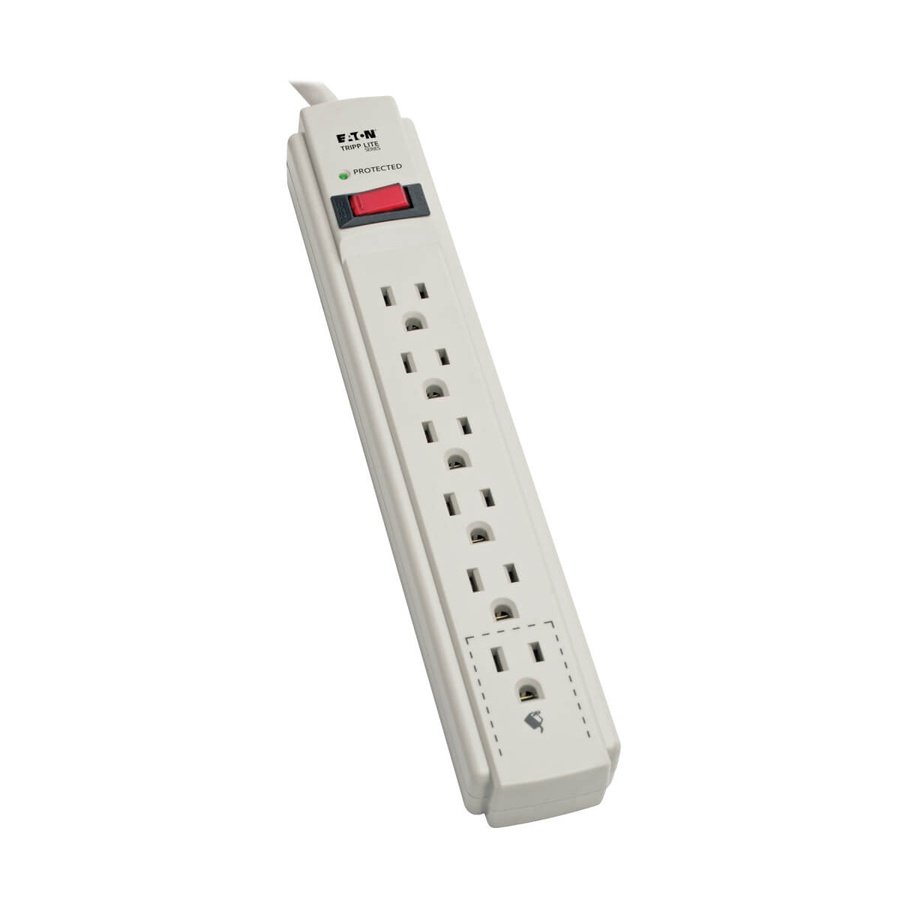 TLP604 Tripp Lite TLP604 surge protector Gray 6 AC outlet(s) 120 V 47.2" (1.2 m) - Image 1
