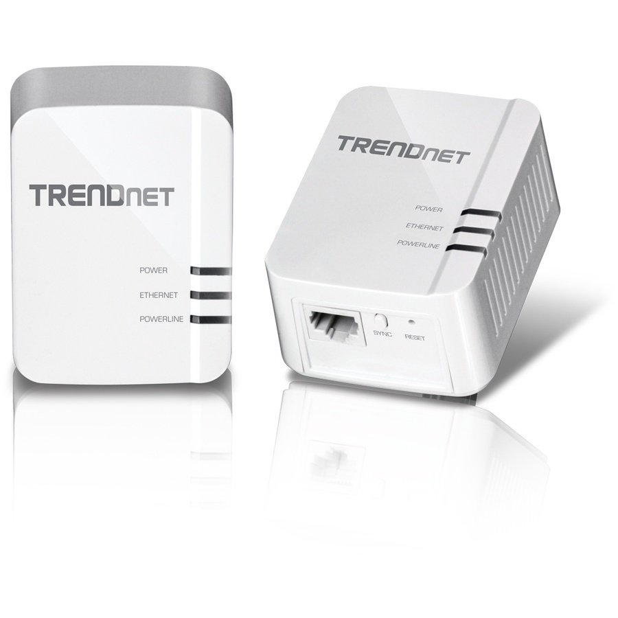 TPL-422E2K Trendnet TPL-422E2K PowerLine network adapter 1300 Mbit/s Ethernet LAN White - Image 1