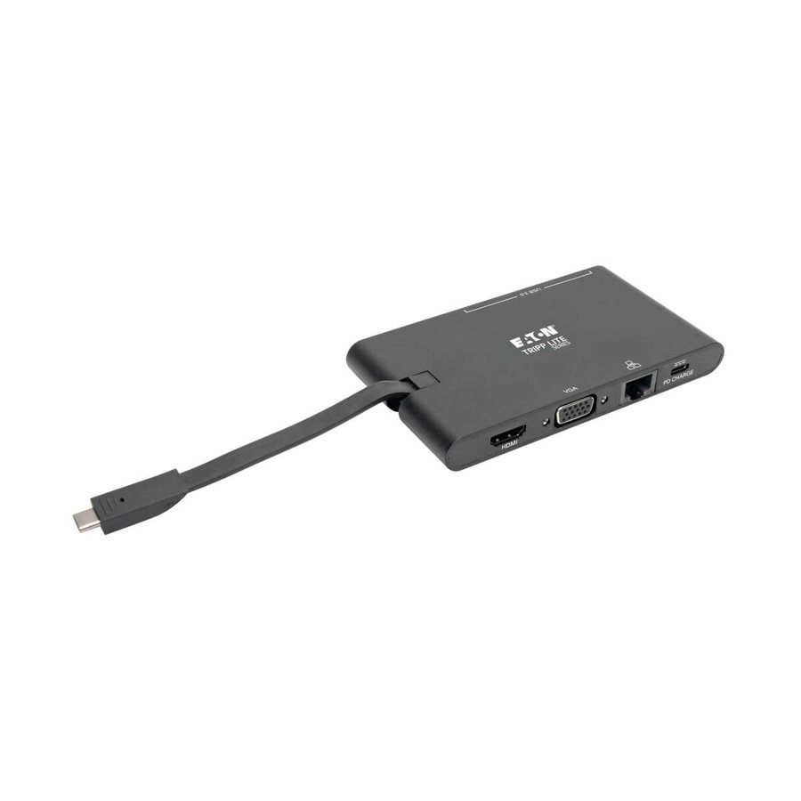 U442-DOCK3-B Tripp Lite U442-DOCK3-B laptop dock/port replicator Wired USB 3.2 Gen 2 (3.1 Gen 2) Type-C Black - Image 1