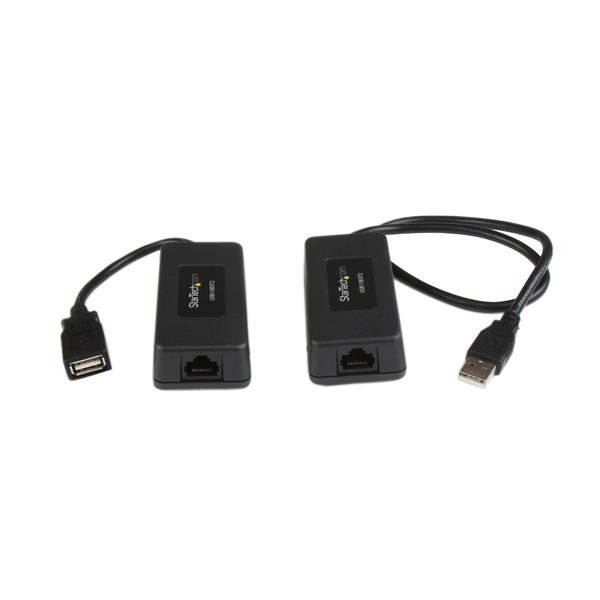 USB110EXT2 StarTech.com USB110EXT2 network extender Network transmitter & receiver Black - Image 1