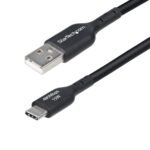 StarTech.com USB2AC15FBKE USB cable USB 2.0 181.1" (4.6 m) USB A USB C Black