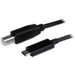 StarTech.com USB2CB1M USB cable USB 2.0 39.4" (1 m) USB C USB B Black