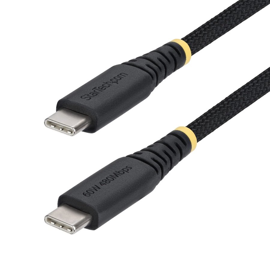 USB2CC6INCHNCBR StarTech.com USB2CC6INCHNCBR USB cable USB 2.0 5.91" (0.15 m) USB C Black - Image 1