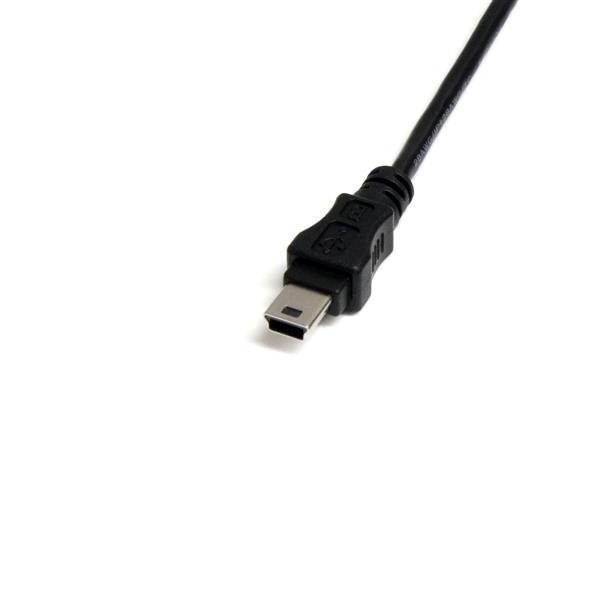 USBMUSBFM1 StarTech.com USBMUSBFM1 USB cable 11.8" (0.3 m) USB A Mini-USB B Black - Image 1