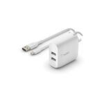 Belkin WCE002DQ1MWH mobile device charger Universal White AC Indoor