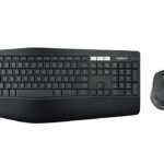 Logitech 920-008219 keyboard Mouse included Home RF Wireless + Bluetooth QWERTY US International Black