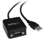 StarTech.com ICUSB2321FIS cable gender changer DB-9 USB A Black