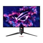 ASUS ROG Swift 32in 4K OLED gaming monitor (PG32UCDP) - WOLED, Dual mode (4K 240Hz, FHD 480Hz), 0.03ms, G-SYNC Compatible, Custom Heatsink, AI Gaming, 99% DCI-P3,True 10-bit, USB-C 90W, 3 years warranty