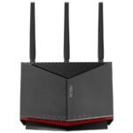 ASUS BE6800 Dual-band WiFi 7 Router, supports 4096-QAM, Multi-link operation (MLO), AI WAN detection, AiMesh support, subscription-free network security, and comprehensive VPN features, Guest Network Pro, 3 years warranty