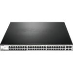 D-LINK SYSTEMS INC - COMMERCIAL Web Smart 48 Port Gigabit PoE