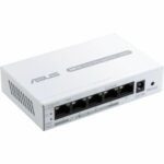 ASUS ExpertWiFi EBP15 5-Port GbE smart managed PoE+ switch, 4 PoE+ ports, 60W, Supports PoE priority setting, Perfect for PoE APs, IP Cameras, VoIP Phones, Centralized management with ExpertWiFi App, 3 Years Warranty