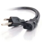 C2G 6ft Universal 16 AWG Power Cord (IEC320C13 to NEMA 5-15P) Black 71.7" (1.82 m)