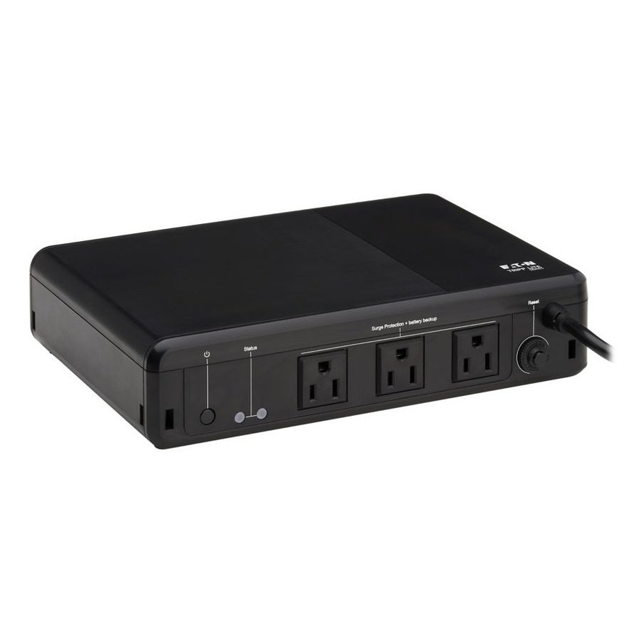 BC350R Tripp Lite EATON, SERIES 350VA 210W 120V STANDBY UPS - 3 NEMA 5-15R OUTLETS (SURGE + BATTERY BACKUP), 5-15P PLUG, DESKTOP - Image 1