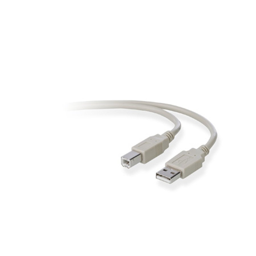 F3U133B10 Belkin USB A/B 3m USB cable USB 2.0 118.1" (3 m) USB B Gray - Image 1