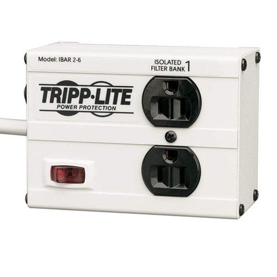IBAR2-6D Tripp Lite IBAR2-6D surge protector Black, Gray 2 AC outlet(s) 120 V 72" (1.83 m) - Image 1