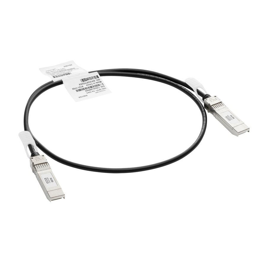 J9281D HPE Aruba Networking 10G SFP+ to SFP+ 1m Direct Attach Copper Cable - Image 1