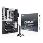 ASUS PRIME B860-PLUS WIFI B860 LGA 1851 ATX motherboard, Intel Core Ultra Series 2 Ready, Advanced AI PC-ready, 8+1+1+1 stages, DDR5, PCIe 5.0, HDMI, USB 20Gbps Type-C, 2 x M.2, WiFi 6E, 2.5Gb LAN, 3 Years