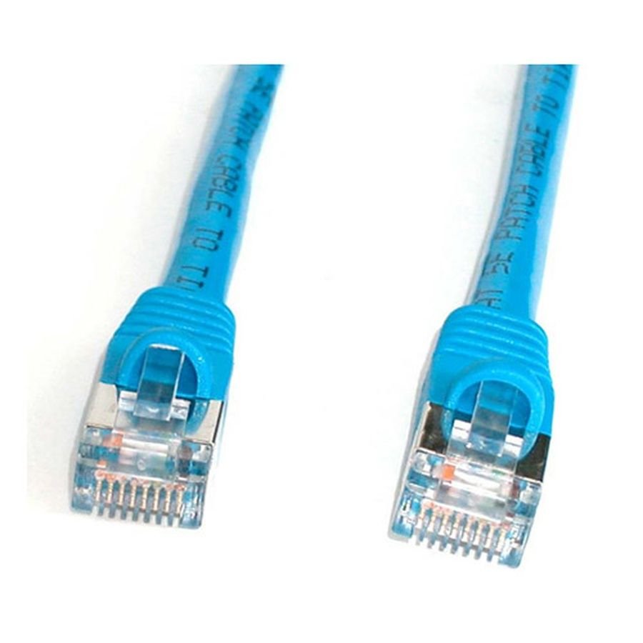S45PATCH10BL StarTech.com 10 ft Blue Shielded (Snagless) Category 5e (350 MHz) STP Patch Cable networking cable 120.1" (3.05 m) - Image 1