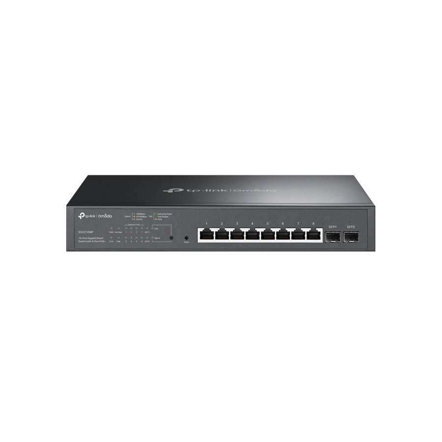 SG2210MP TP-Link Omada TL-SG2210MP Managed L2/L2+ Gigabit Ethernet (10/100/1000) Power over Ethernet (PoE) 1U Black - Image 1