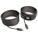 TRIPP LITE USB 2.0 A to B Active Repeater Cable (M/M), 36 ft. (10.97 m)
